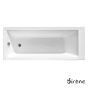 Μπανιέρα Ακρυλική CUBIC 170x75, Sirene White CUB17075