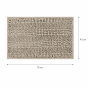 Πατάκι Μπάνιου Chenille 45x70cm Μπεζ MRShome  DC-023003