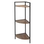 Γωνιακή Ραφιέρα με 3 Ράφια Iron/MDF 23.5x23.5x76cm MRShome DF-0033000