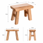 Διακοσμητικό Σκαμνάκι από Teakwood 21x12x16cm MRShome DF-0045000