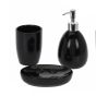 Σετ Μπάνιου από Δολομίτη 3 Τεμαχίων Black MRShome DF-0100002