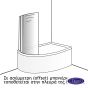 ΔΙΠΤΥΧΟ ΜΠΑΝΙΕΡΑΣ ΚΥΡΤΟ 120εκ  PRIMUS-PLUS DEVON CLEAR DGC1200T-100