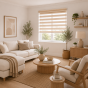 Double Ρόλερ Ρυθμιζόμενης Σκίασης 120x230cm Μπεζ MRShome DRD-BG120230