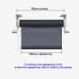 Double Ρόλερ Ρυθμιζόμενης Σκίασης 100x230cm Γκρι MRShome DRD-GR100230