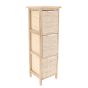 Συρταριέρα MDF με 3 Συρτάρια 25x25x77cm Μπεζ με Σχέδια MRShome DS-1399000