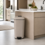Κάδος Soft Close Μεταλλικός 20L Μπεζ Ματ 23x38x37.5cm MRShome  DS-8840000