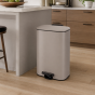 Κάδος Soft Close Μεταλλικός 30L Μπεζ Ματ 36.5x25x54cm MRShome  DS-8848000