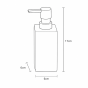 Δοχείο Κρεμοσάπουνου Polyresin Γκρί MRShome  DS-8895L02
