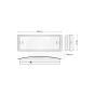 Olympia Electronics GR-8/leds Φωτιστικό Ασφαλείας Led Slim