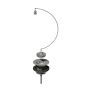 Horus Compléments Classic Collection - Waste, with Plug & Chain - Matt Nickel 00.223-NM