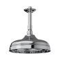 Horus Ascott Classic Collection - Anti-scale Nozzles Shower Head Diam. 220 Mm with Arm - Ceiling Installation - Matt Nickel 00.510-NM