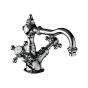 Horus Julia Victoria Julia Victoria Classic Collection - Monobloc Basin Mixer with Pop-up Waste - Chrome 01.208-CH