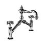 Horus Julia Victoria Julia Victoria Classic Collection - 2 Hole Basin Mixer - Matt Nickel 01.227-NM