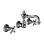 Horus Julia Victoria Julia Victoria Classic Collection - Wall Mounted 3 Hole Basin Set for Splashback - Chrome 01.272-CH