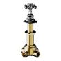 Horus Julia Victoria Julia Victoria Classic Collection - 4 Ways Deck Mounted Diverter, 2 Inlets / 2 Outlets - Matt Nickel 01.476-NM