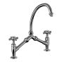 Horus Éloise Classic Collection - 2-hole Kitchen Mixer / Adjustable Centers / No Waste - Polished Nickel 02.121-NB