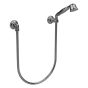 Horus Elsa Softness and Shyness Elsa Classic Collection - Wall Shower Set with Wall Hook, Flexible Hose and Handspray - Matt Nickel 04.589-NM