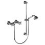 Horus Montmartre Classic Collection - Complete Wall Shower Mixer, with Rail, Handshower, Flexible - Chrome 07.516-CH