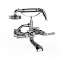 Horus Zéphyr Classic Collection - Complete Wall Bath / Shower Mixer - Metal Gun 17.414-CF