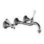 Horus Julia Victoria Julia Victoria Classic Collection - Wall Mounted 3 Hole Basin Set for Splashback - Matt Nickel 19.273-NM