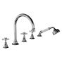 Horus Coventry Classic Collection - 5 Hole Deck Bath / Shower Set - Chrome 28.467-CH