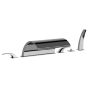 Horus Nouvelle Vague “part of Contemporary Collection - 6 Hole Deck Mounted Bath/shower Set - Metal Gun 40.468-CF