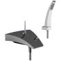 Horus Nouvelle Vague “part of Contemporary Collection - Wall Mounted Bath/shower Mixer - Black Chrome 40.714-NC