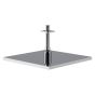 Horus Naja Contemporary Collection - Stainless Steel Shower Head 250 X 250 Mm, Thickness 14 Mm / Ceiling Installation - Matt Black 43.538-NO