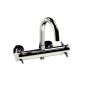 Horus Minoé Contemporary Collection - Complete Exposed Thermostatic Wall Bath-shower Mixer - Satin Brass 47.784-LS