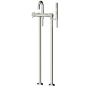 Horus Minoé Contemporary Collection - Complete Thermostatic Bath-shower Mixer with Pipes for Free Standing Bath - Chrome 47.798-CH