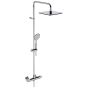 Horus Naja Contemporary Collection - Wall Shower Panel Thermostatic Mixing Valve on Column - Chrome 48.797-CH