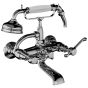 Horus Montmartre Classic Collection - Complete Wall Bath / Shower Mixer - Chrome 50.424-CH
