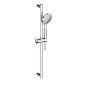 Horus Canopée Contemporary Collection - Shower Rail with Brass Handshower on Sliding Part and Flexible Hose - Chrome 60.542-CH