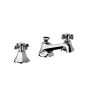 Horus Ascott Classic Collection - 3 Hole Basin Set Small Spout with Pop-up Waste, Flexible Hoses - Polished Nickel 62.260-NB