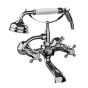 Horus Ascott Classic Collection - Wall Bath/ Shower Mixer Complete - Polished Nickel 62.414-NB