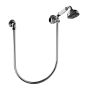 Horus Ascott Classic Collection - Wall Shower Set with Wall Hook, Flexible Hose and Handspray - Chrome 62.589-CH