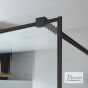 IWIS WALK-IN 67-69 H.200 FLUTED CLEAN-GLASS BLACK MATT IW70FC-400