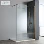 Διαχωριστικό κρύσταλλο ντουζιέρας IWIS Walk-in 90 h.220 ρυθμιζόμενo από 86 έως 88εκ., Devon Clean Glass Inox AISI304 Bronze Brushed IWH90C-221