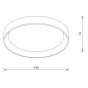 ΦΩΤΙΣΤΙΚΟ ΟΡΟΦΗΣ LED - ΠΛΑΦΟΝΙΕΡΑ NOOR-400-BK Sun Light