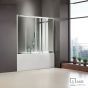 SLIDER BATH 160 (157-161εκ) AXIS CLEAR SLB2X160T-100