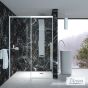 Συρόμενη πόρτα καμπίνας ντουζιέρας  Smooth 110 ύψους 200εκ.  ρυθμιζόμενη από 107 έως 111εκ. Devon Clean Glass Chrome SLM110C-100