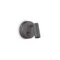 Απλίκα PAGE AP ROUND Μαύρο Ideal Lux 142579