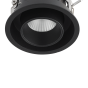 Χωνευτό Φωτιστικό NOVA FI 12W 3000K Μαύρο Ideal Lux 248189