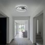 Φωτιστικό Οροφής OZ PL D060 ON-OFF Μαύρο 3000K Ideal Lux 269412