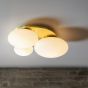Φωτιστικό Οροφής NINFEA PL3 Ορείχαλκος Ideal Lux 293660