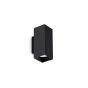 Απλίκα LOOK AP2 SQUARE D60 H150 Μαύρο Ideal Lux 353937