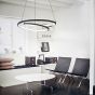 Κρεμαστό Φωτιστικό OZ SP D040 ON-OFF Μαύρο 3000K Ideal Lux 364957