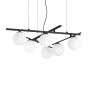 Κρεμαστό Φωτιστικό ATLAS SP6 Μαύρο Ideal Lux 365114