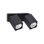 Απλίκα DYNAMITE AP2 SQUARE Μαύρο Ideal Lux 371238