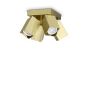 Φωτιστικό Οροφής DYNAMITE PL4 SQUARE Ορείχαλκος Ideal Lux 371320